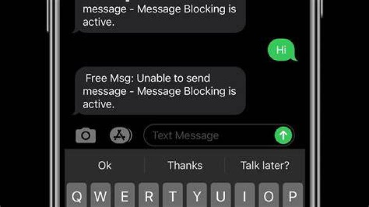 Do blocked messages send as text?
