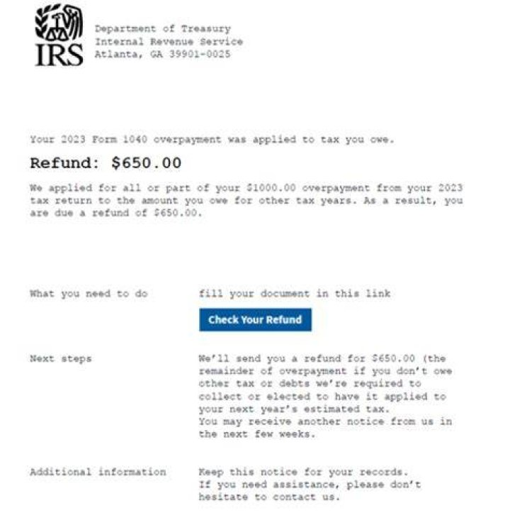 How do I request a refund from the IRS?
