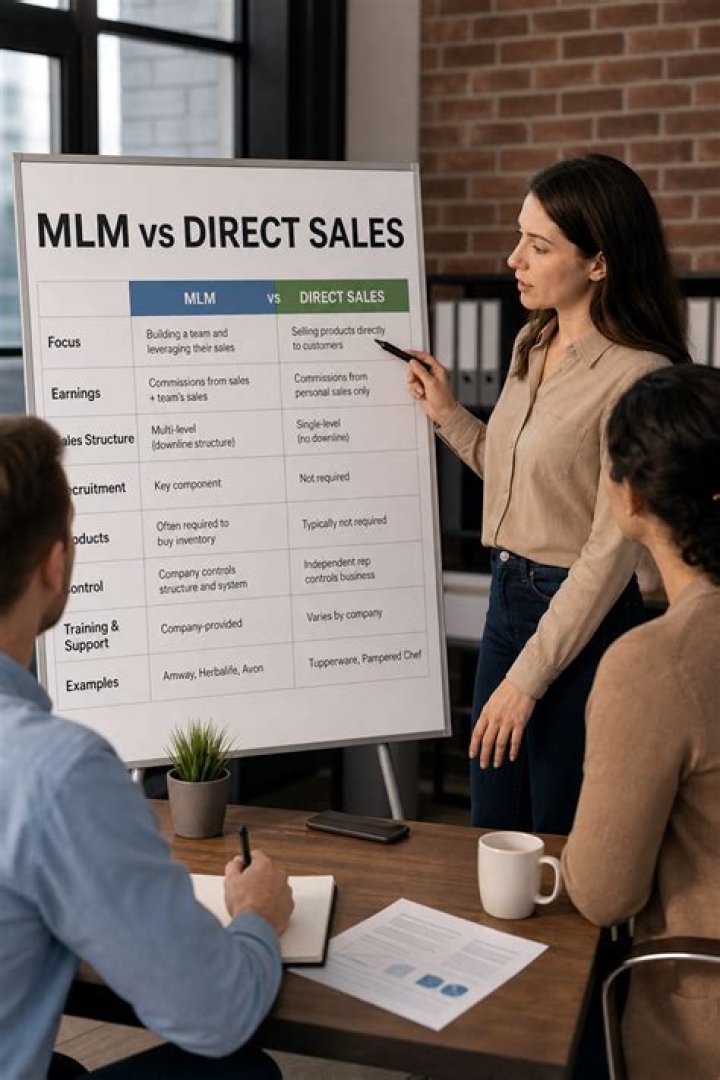 Is MLM same as direct sales?