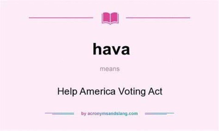 What does HAVA stand for?